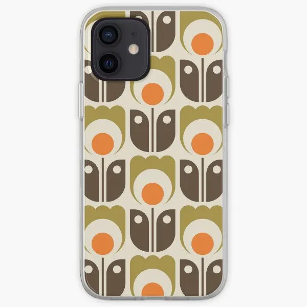 Capa abstrata para iPhone X, XS, XR, 6, 6S, 7, 8 Plus, 11, 12, 13, 14 Pro Max, com estampa de telefone retro flores, mini Cão, B, 2673 B