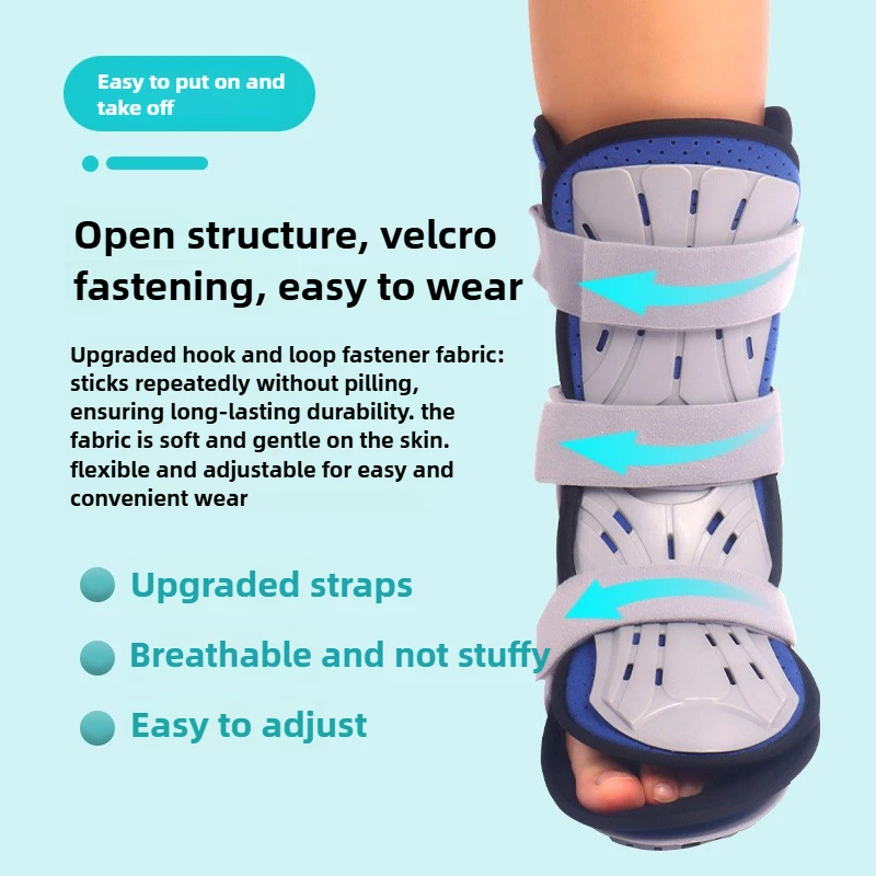 NEW Ankle Brace Foot Drop Corrector, Ankle Joint Varus Valgus Calf Fracture Fixer Breathable Leg Support for Left Right Foot