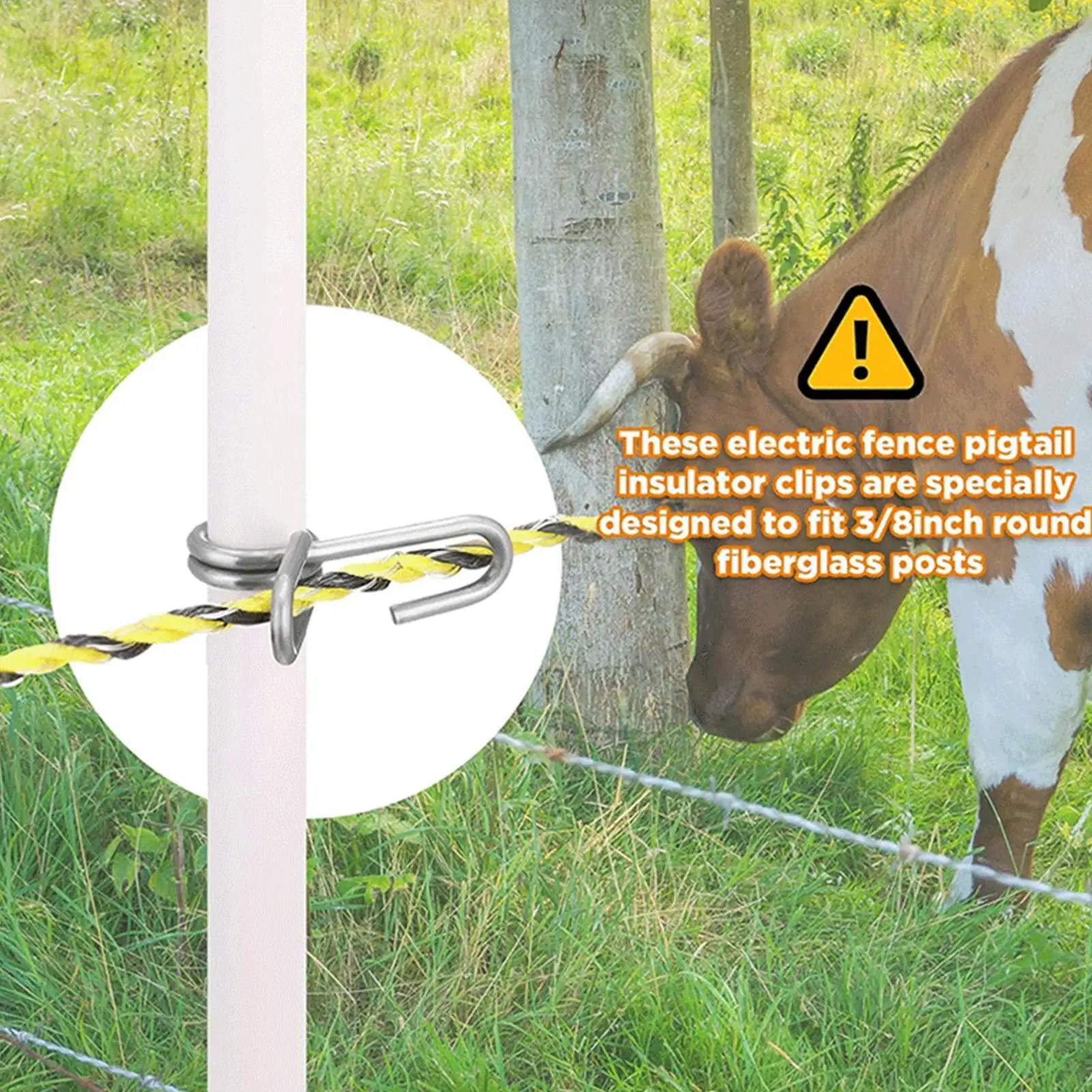 

Fence Clamps 50 Pieces Stainless Steel Tightener Clamps Rod Post Clip For Outdoor Garden Greenhouse Cattle Livestock Enclosure