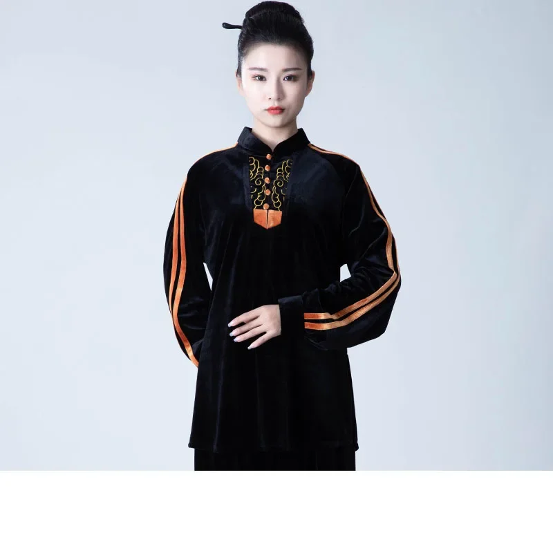 Winter Velvet Kung Fu Tai Chi Clothing Thicken Martial Arts Clothes Taijiquan Wushu Uniform Wing Chun Warm Multicolor 2025 - Image 2