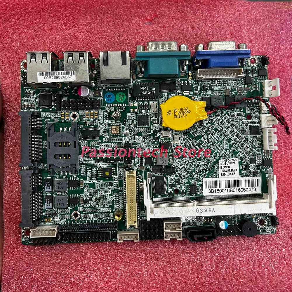 For WINTEC 3.5-inch Industrial Computer Motherboard With Integrated CPU WT3102 WT3B-J180016