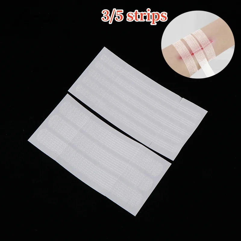 3/5Pcs Sports Adhesive Bandages Woundplast Wound Plaster Sutureless Band Aid Skin Repair Patch Without Stitches Plaster