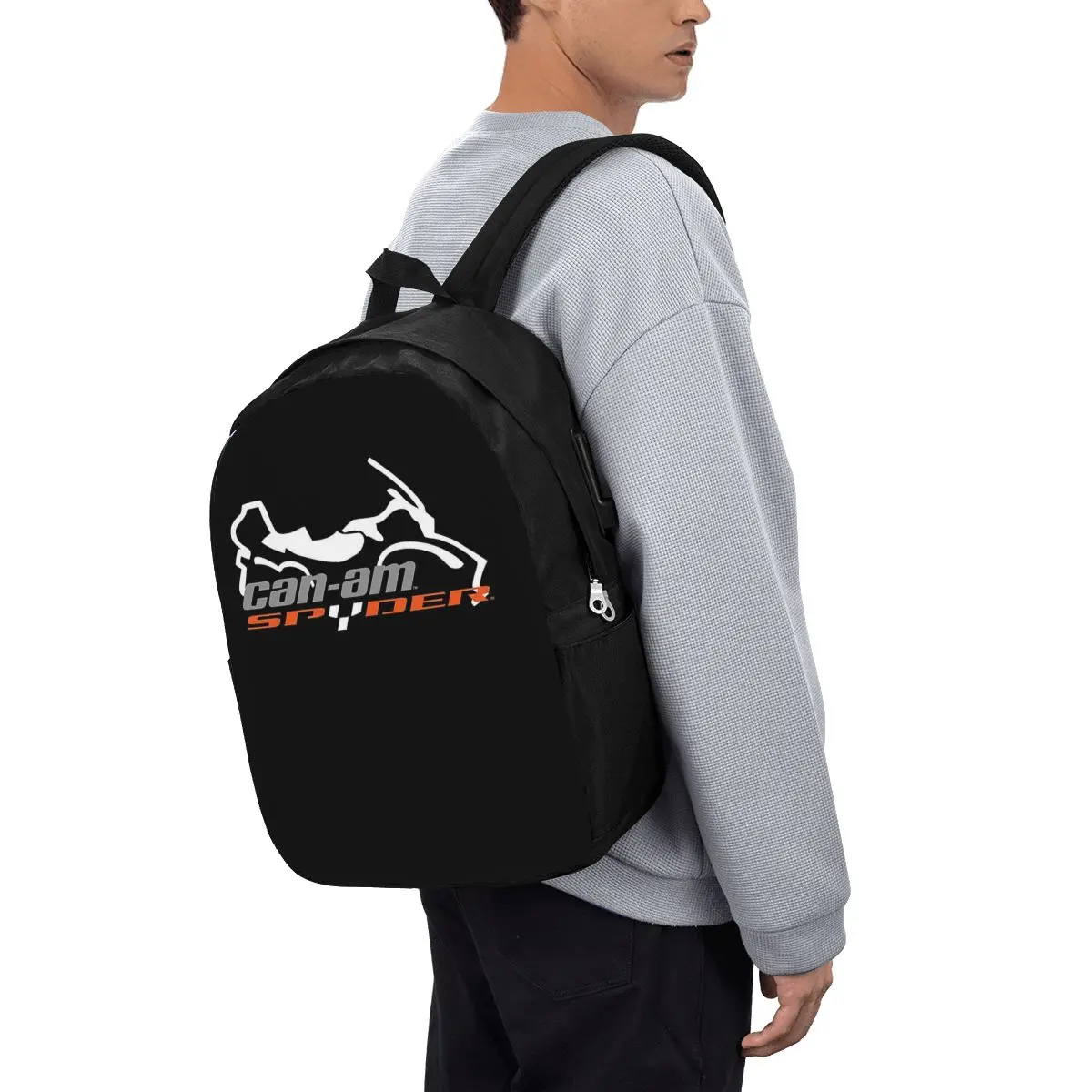 Can-Am BRP Motorcycle Backpack Travel Notebook Bag Computer College Student School Bag Laptop Shoulder Bags for Men Women