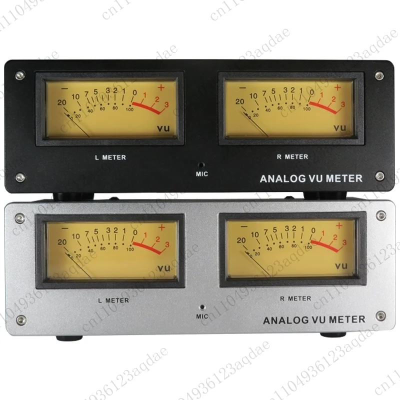MIC-73 Voice-Activated Square VU Meter Level Meter Finished Unit with Aluminum Alloy Panel, No Wiring Required
