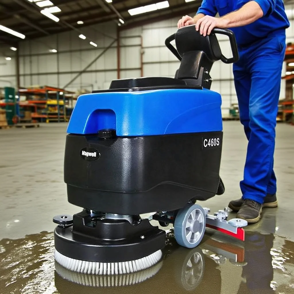

C460S 18'' Walk Behind Industrial Floor Scrubber Machine with Battery