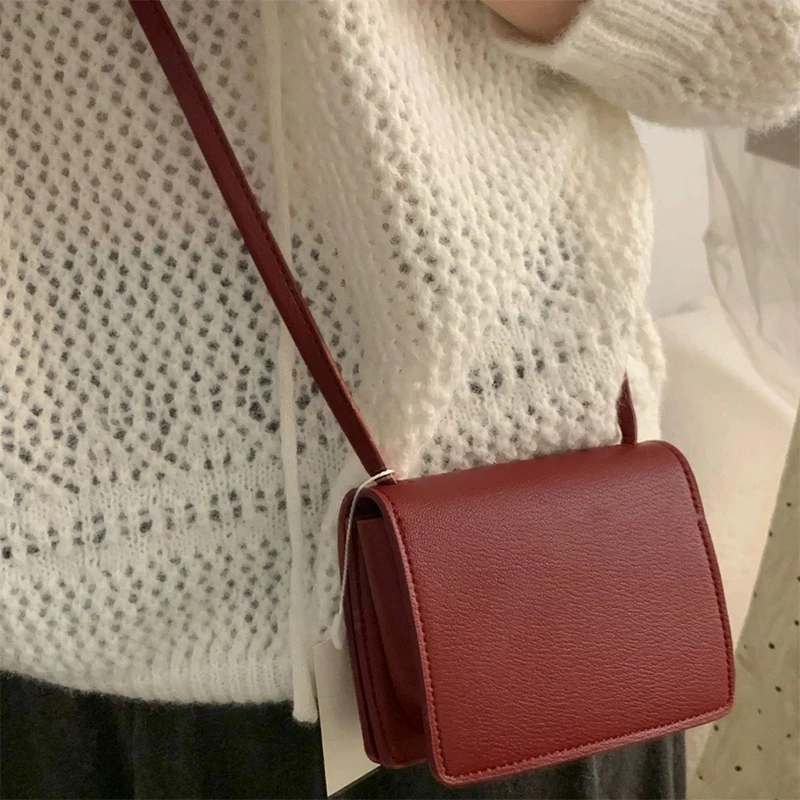 กระเป๋ามินิการ์ดแฟชั่นกระเป๋าสะพายไหล่เดี่ยวเรียบง่ายกระเป๋าสี่เหลี่ยมเล็ก