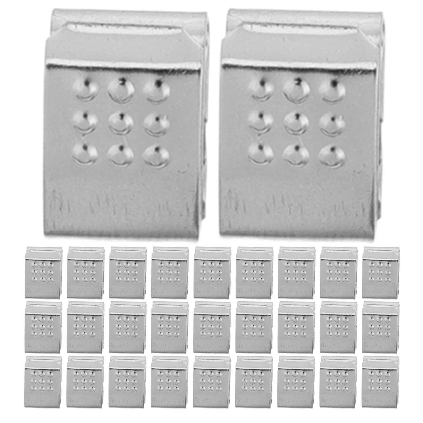 50pcs AA Battery Springs Contact Plates – High-Conductivity Metal Terminal Connectors for Remote Controls