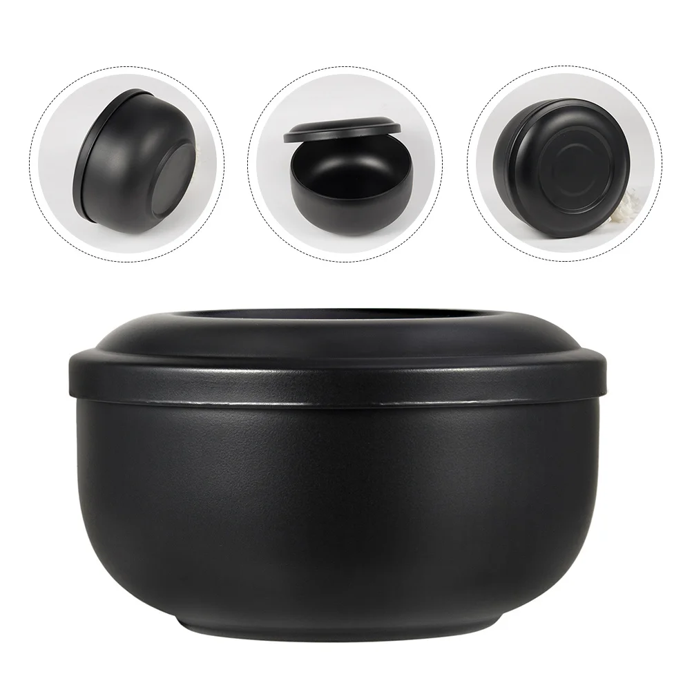 1pc tigela de aço inoxidável tampa de espuma de grande capacidade para uso doméstico recipiente de sabão de barbear barbeiro ferramenta de barbear tigela de borbulhamento