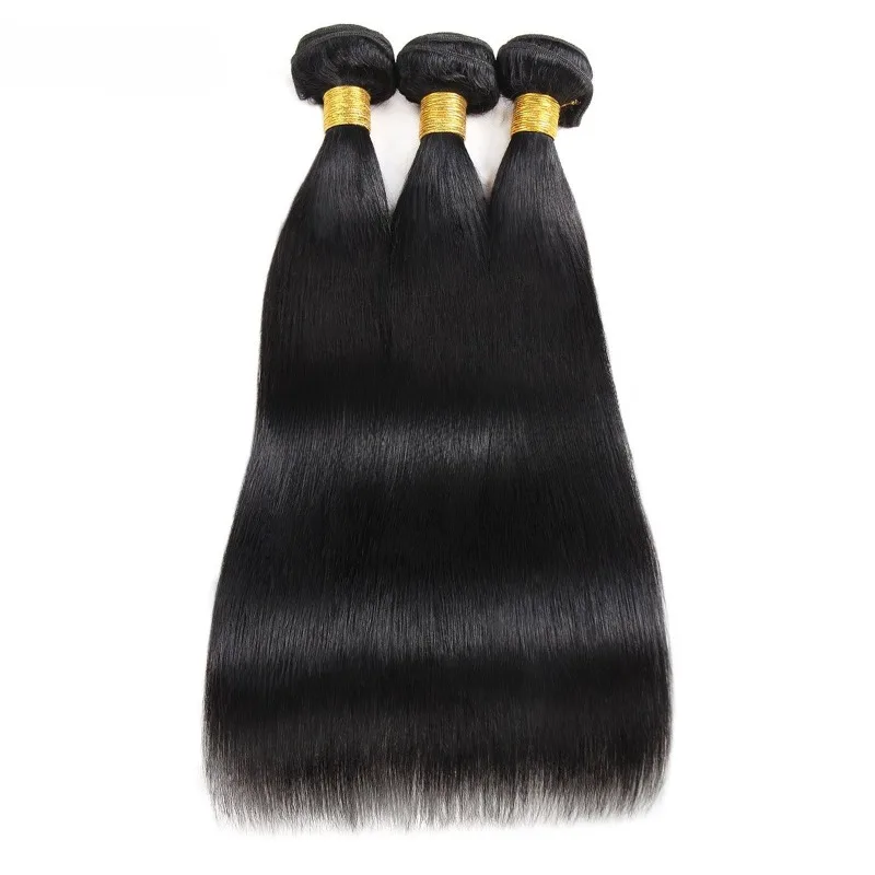 12A الصف مستقيم الجسم موجة عميقة حزم الشعر البشري 100 جرام/قطعة اللون الطبيعي لحمة مزدوجة ملحقات كامل نهاية البرازيلي عذراء الشعر