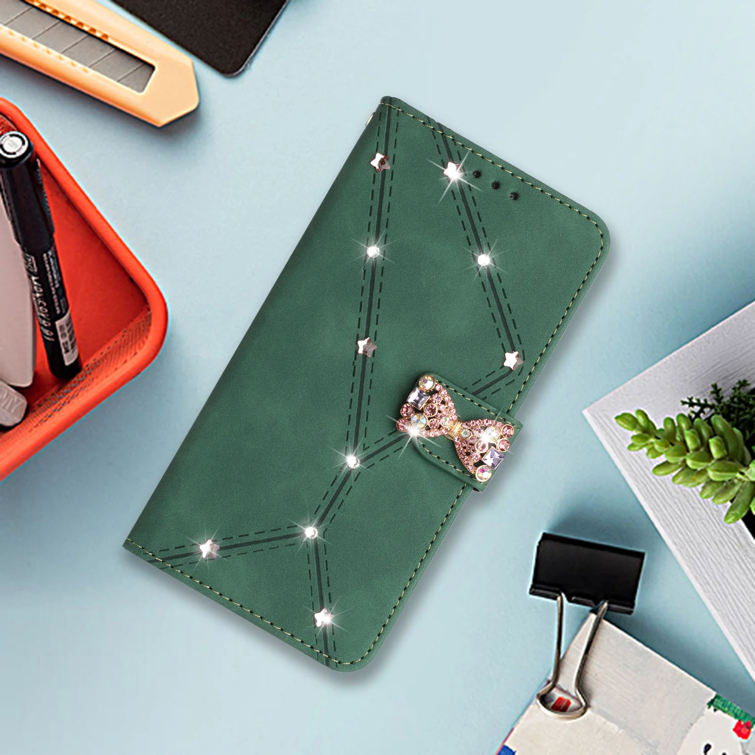 Rhineston Wallet Ca… - image