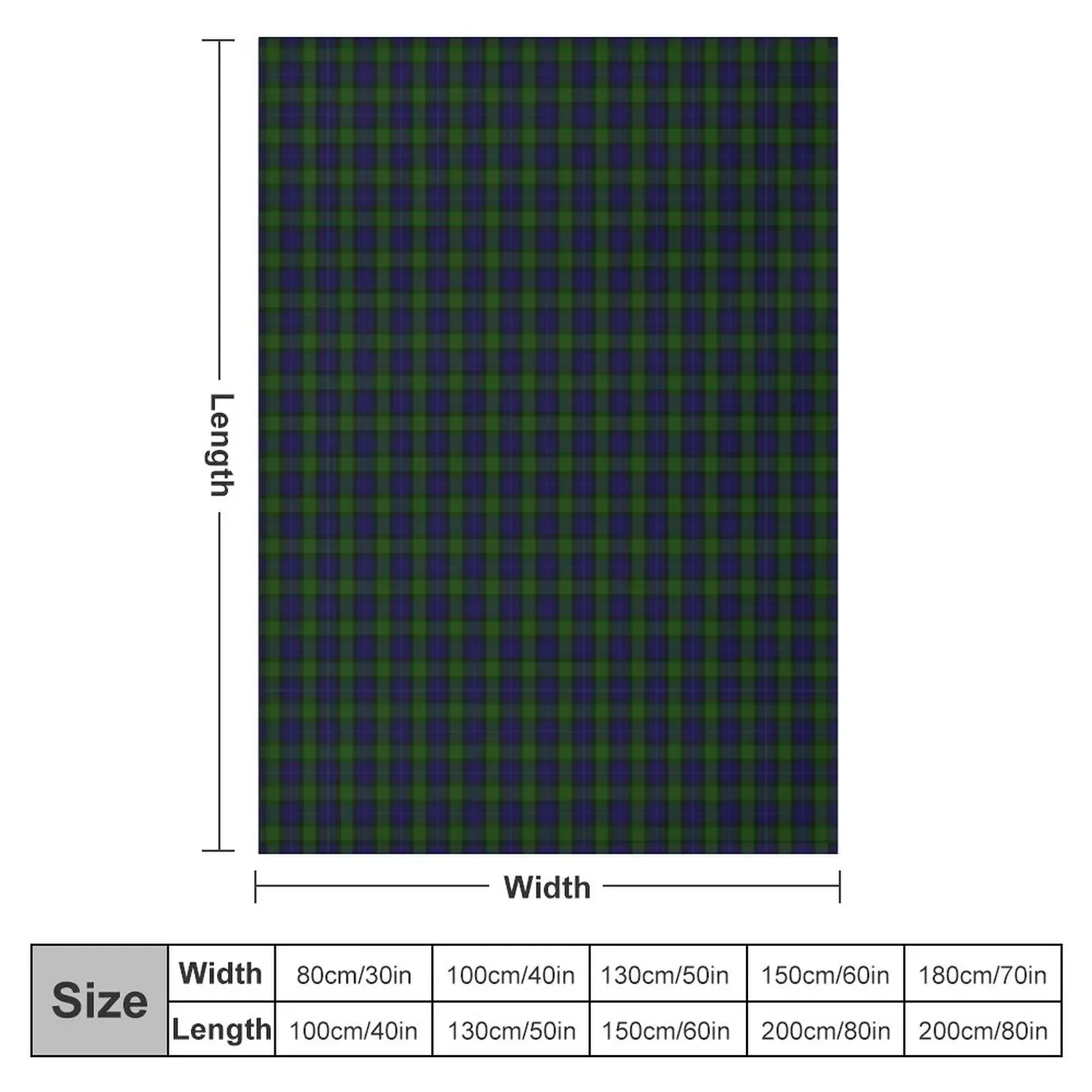 Gunn Clan Tartan Throw Blanket Summer Fashion Sofas Retros Blankets