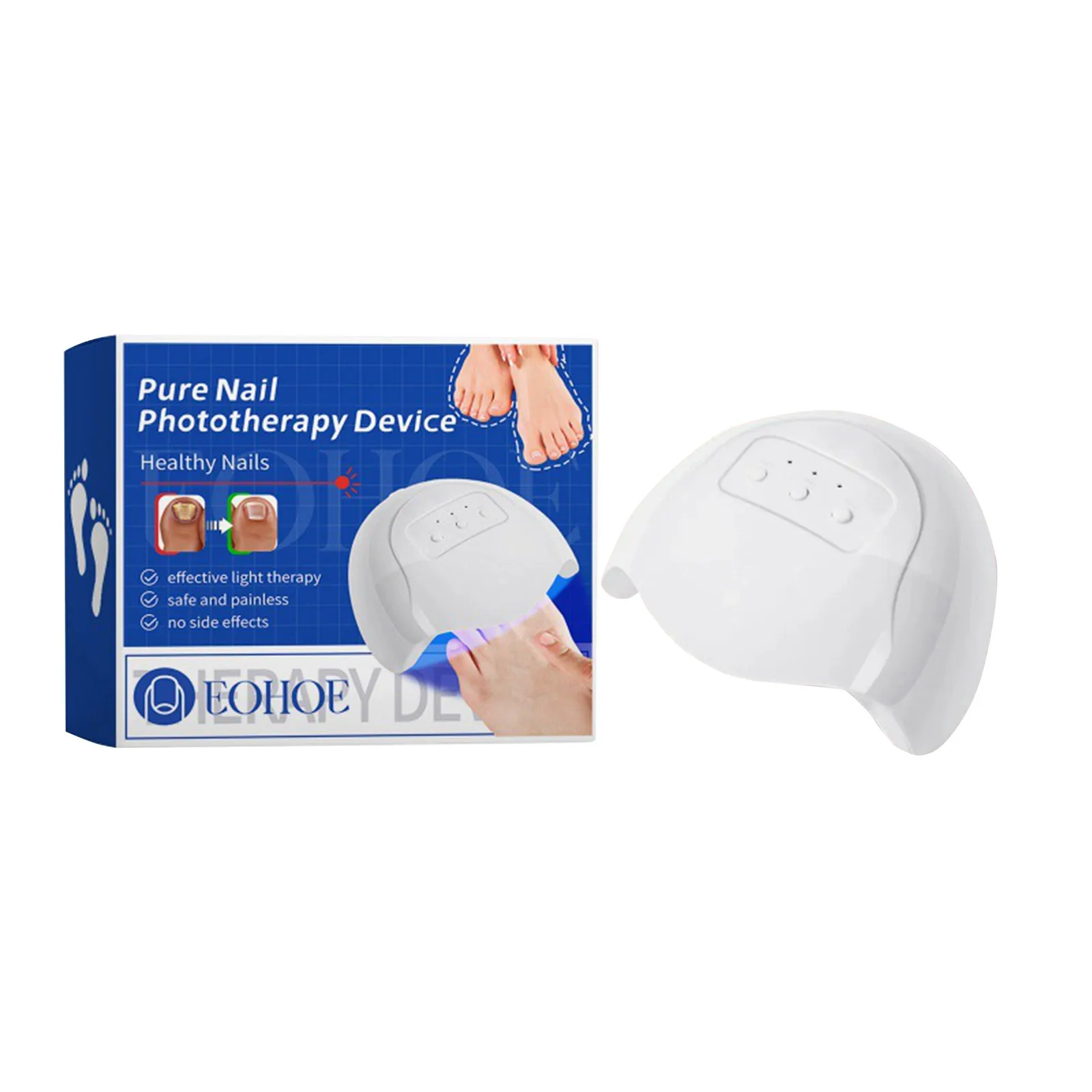 Nail Care Device Repairs Rotten Nails, Ingrown Toenails, Thickens Nails, Brightens Nails, Gently Cleans Onychomycosis And Cares