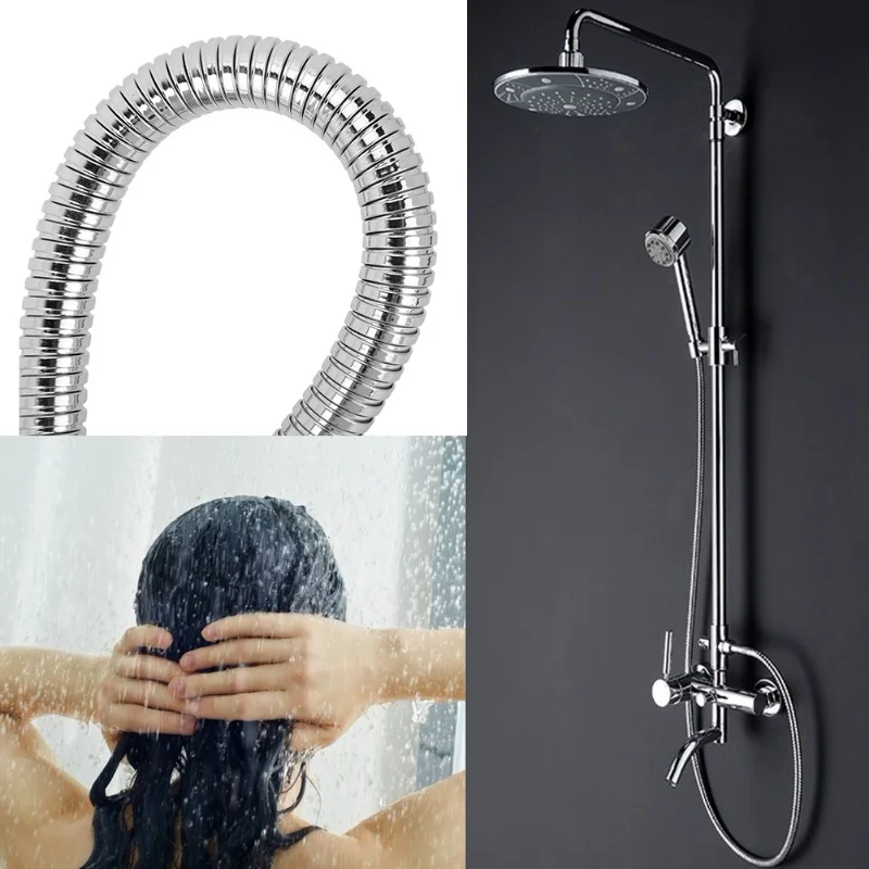 Accessori da bagno di ricambio per tubo doccia lungo antideflagrante in acciaio inossidabile da 3 metri