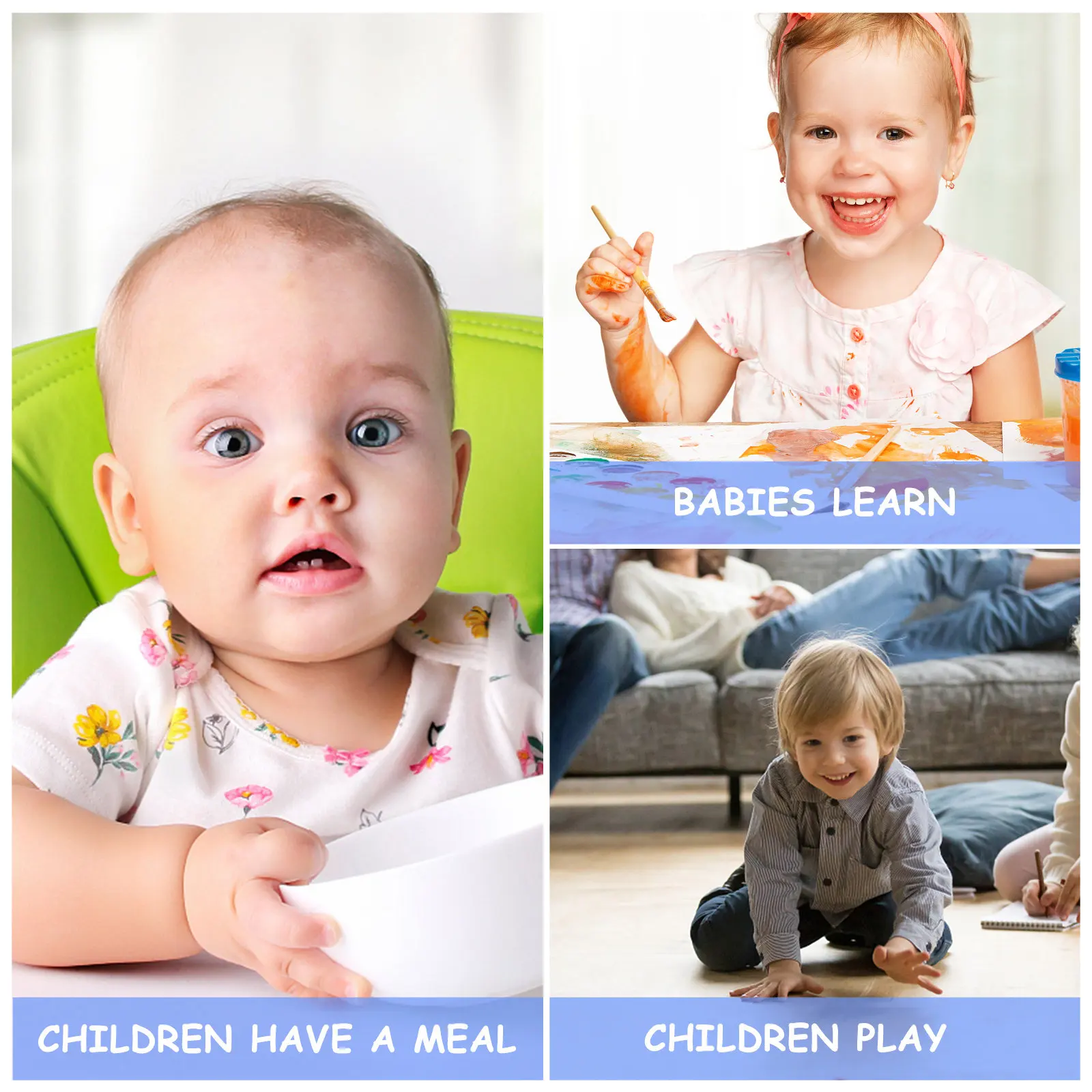 

10Pcs Waterproof Sleeve Cover for Kids Elastic Adjustable Disposable Clothes Sleeve Protector for Eating Playing Learning Baby