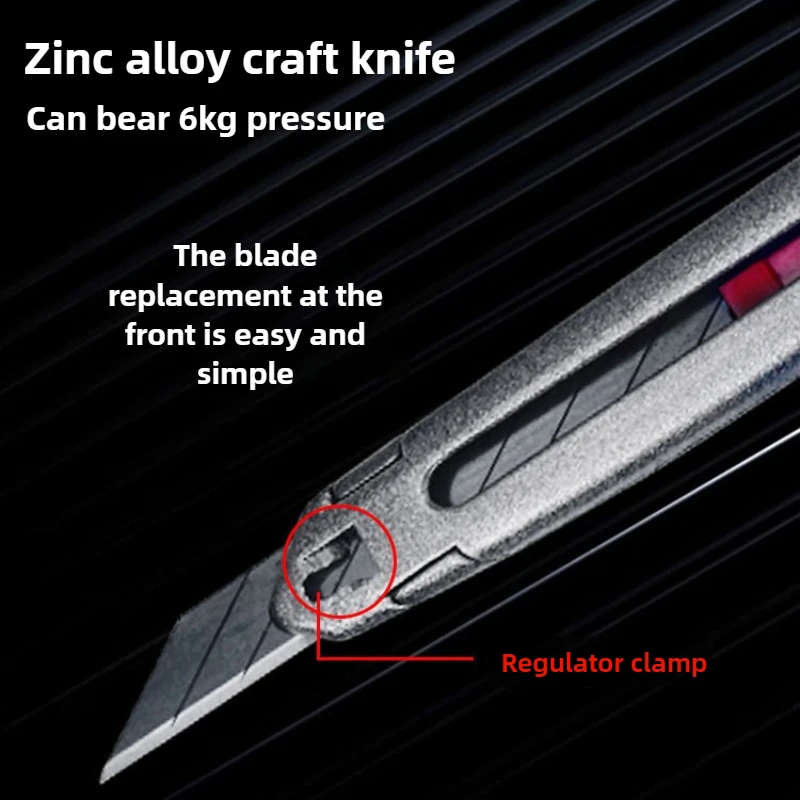ALIWRAP Safety Anti-shaking Utility Knife Vinyl Cutter Car Wrap Stickers Window Tinting Film Paper Cutting Tool 9mm Black Blade