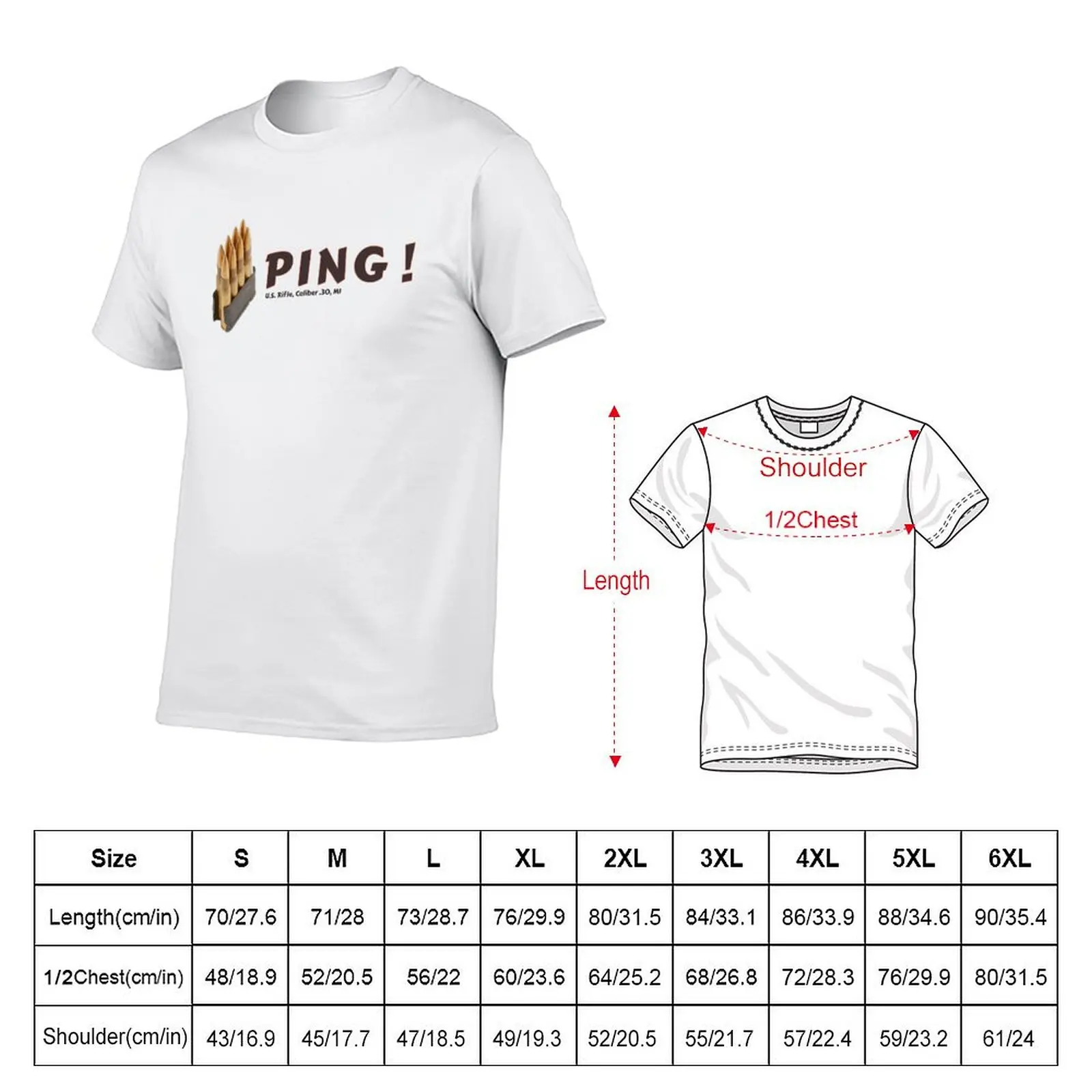 M1 Garand - Ping! T-Shirt t shirt man casual man t shirt graphic T-Shirt