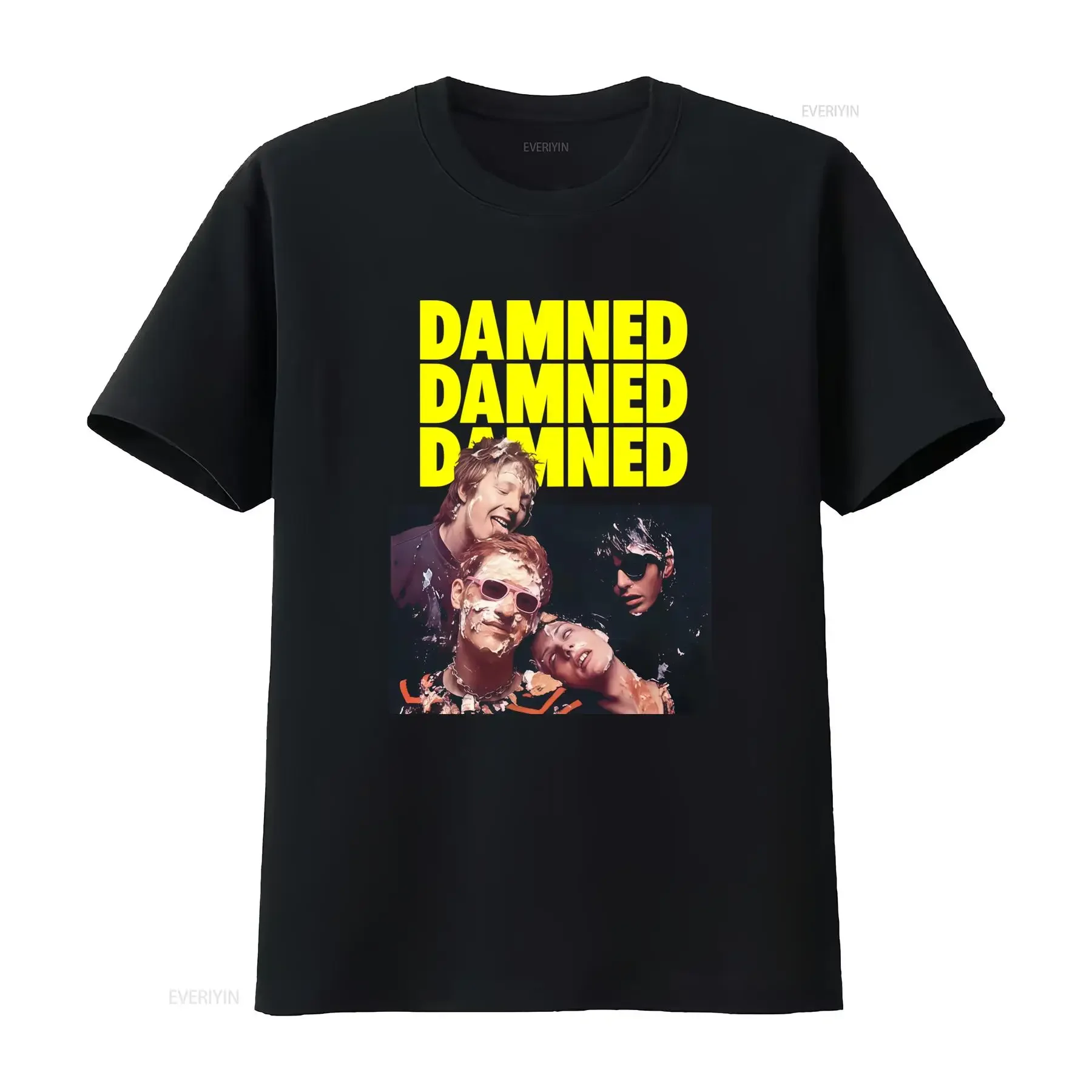 THE DAMNED Neat T Shirt for Full Size S 5XL Band Fan PP894 vintage Washed streetwear Unisex Stretched Soft Stylish graphic