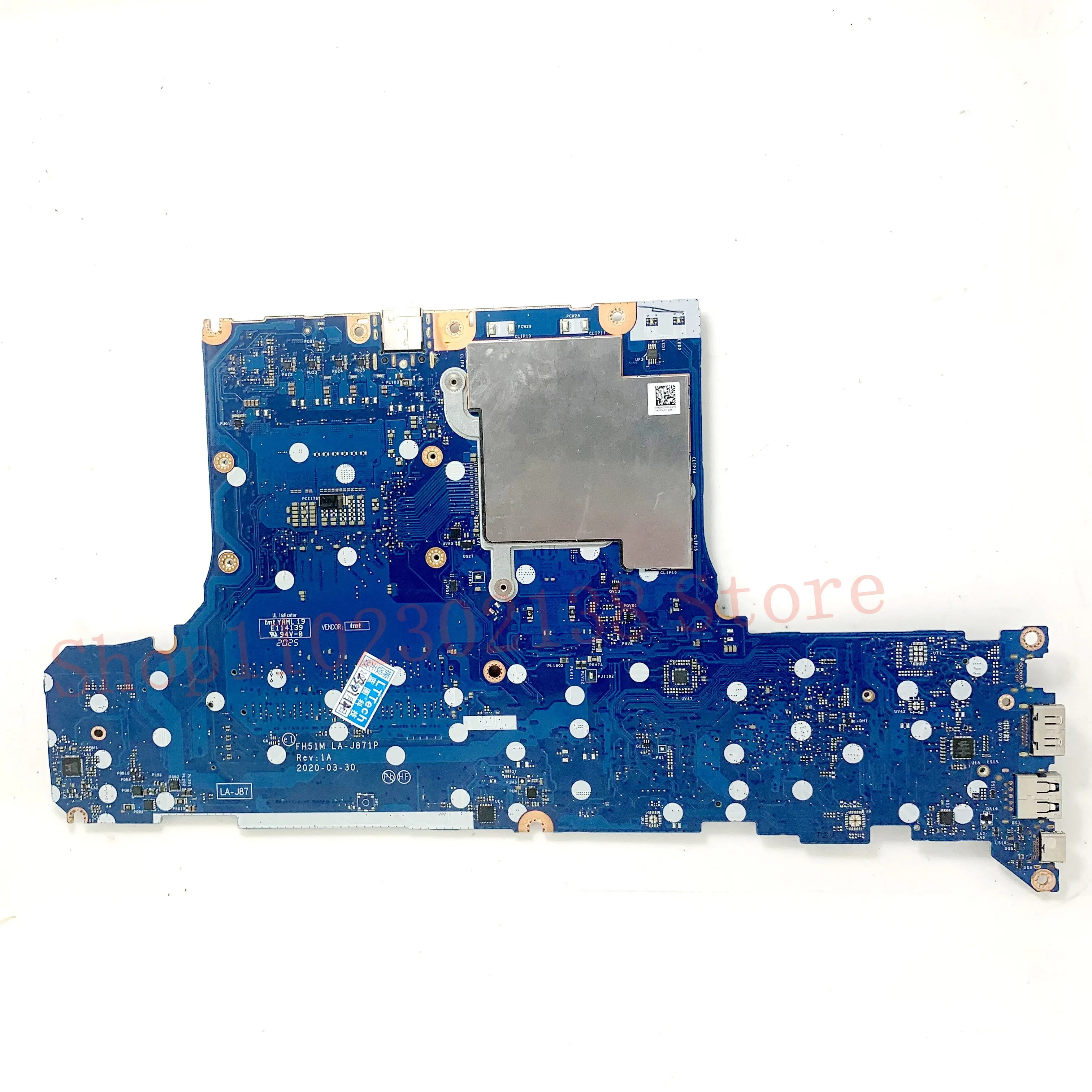 FH51M LA-J871P Mainboard สำหรับ Acer AN515-55แล็ปท็อป N18P-G61-MP2-A1พร้อม SRH84 I5-10300H CPU 100% ทดสอบทำงานได้ดี