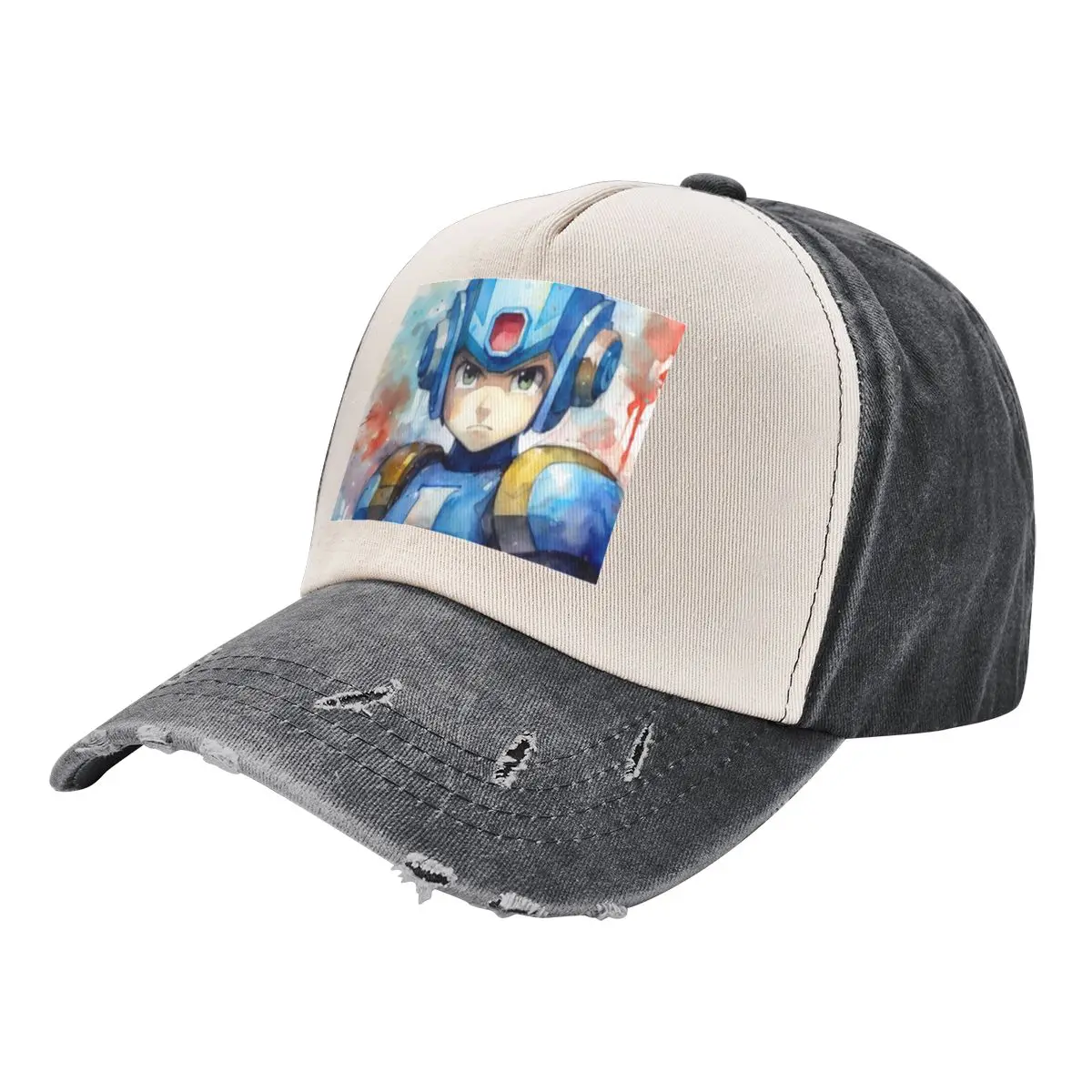 Mega Water Color Man 3 Baseball Cap Wild Ball Hat Thermal Visor Streetwear Hats Man Women's