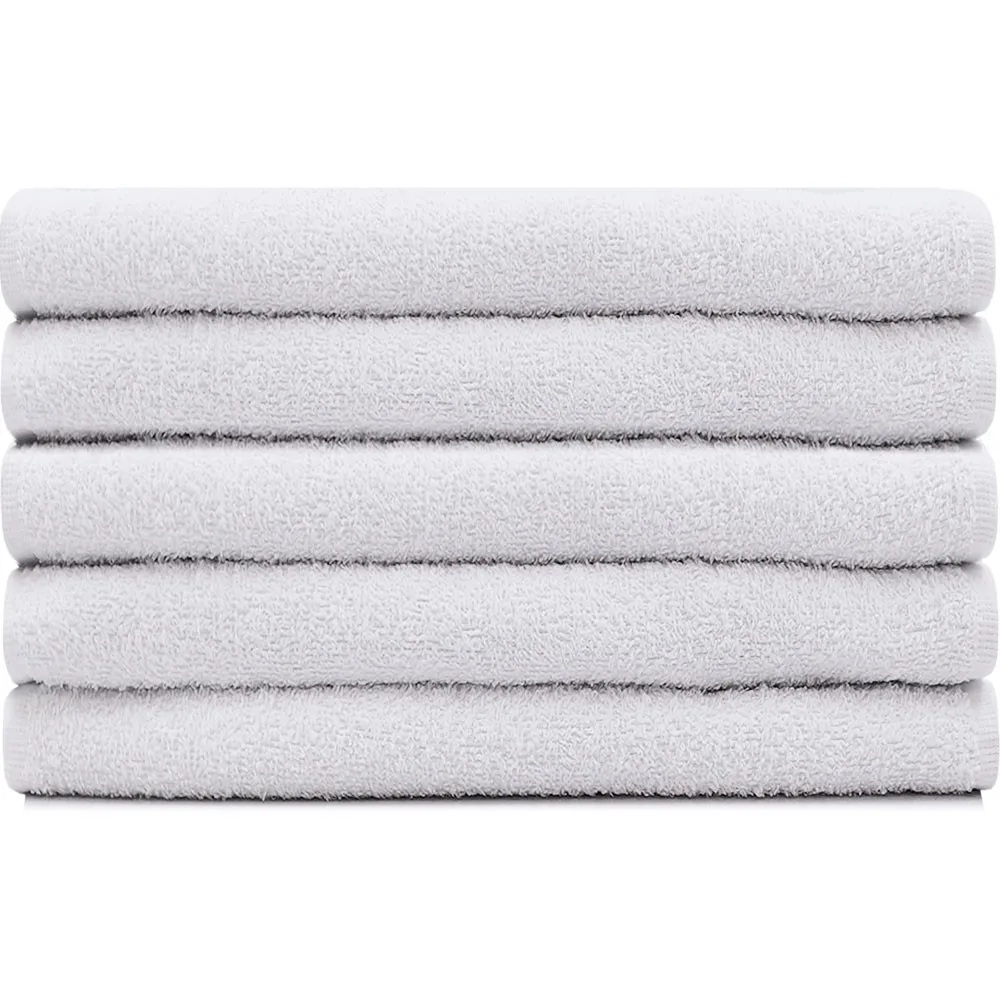 Kit 5 100 Cotton Towels For Salon Manicure SPA Academy 44x70cm Marcotex