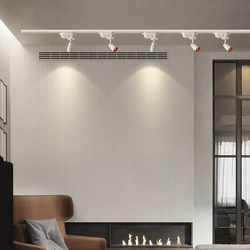 Led Track Light Whole Set Rails Lighting Fixture Surface Mounted Spotlight Mini Small Spot Lamp 110V 220V For Home Clothes Shop