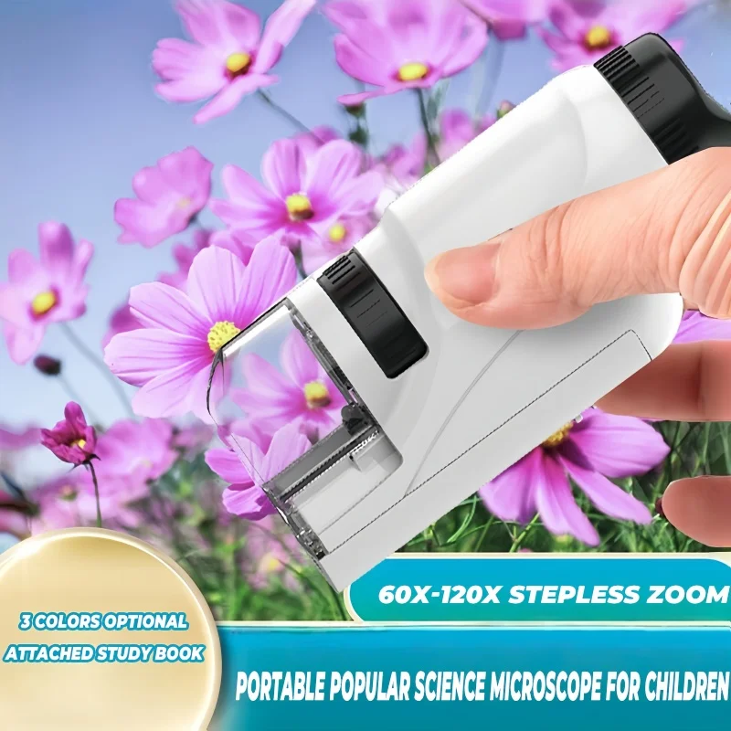 

Kids Portable Microscope Science Toys Student Outdoor Activities Scientific Experimental Equipment Set Learning Education Gifts