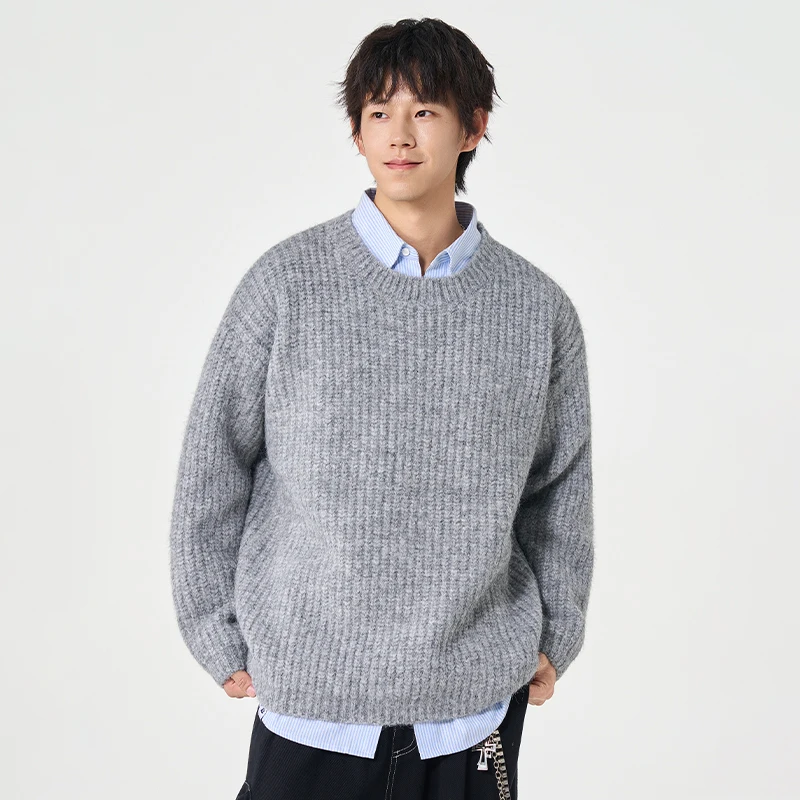 

Мужской новый домашний теплый повседневный пуловер, свитер на осень-зиму, удобный и универсальный дышащий морозостойкий модный топ