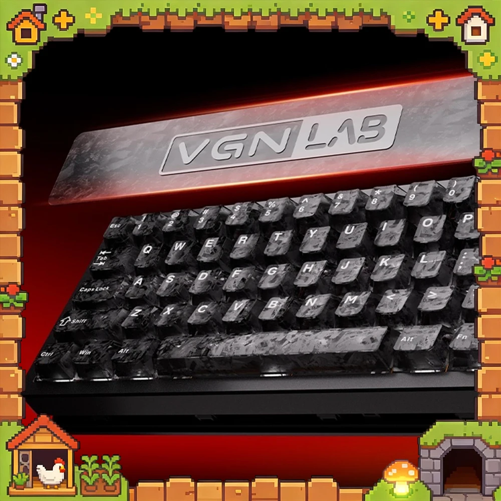 VGN Neon 68 Super Competitive Edition Wired Keyboard Xingshan Flagship Custom Hall Sensor E-sports Keyboard Pc Accessories Gifts