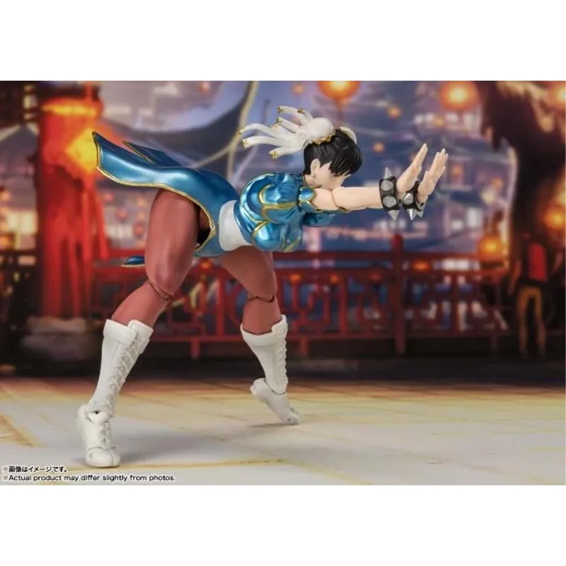 Bandai Original Genuine Street Fighter S.H.Figuarts Chun-Li Street Fighter Costume 2 Anime Figure Finished Model Christmas Gifts view 5