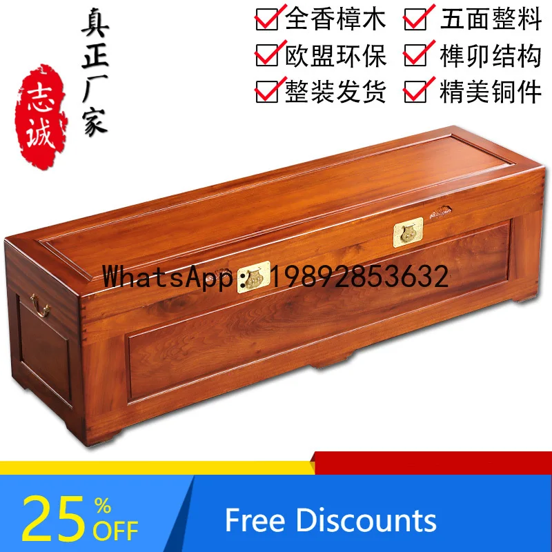 

XL Camphor Wood Box Solid Old Camphor Wood Box Calligraphy and Painting Storage Box