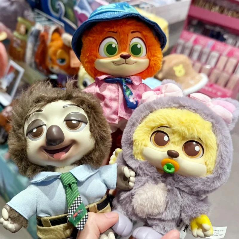 

Подлинная серия Zootopia City Residents Daily Life, слепая коробка, виниловая загадочная коробка, плюшевая фигурка Джуди Хоппс, Ник Уайлд, аниме, подарочная игрушка