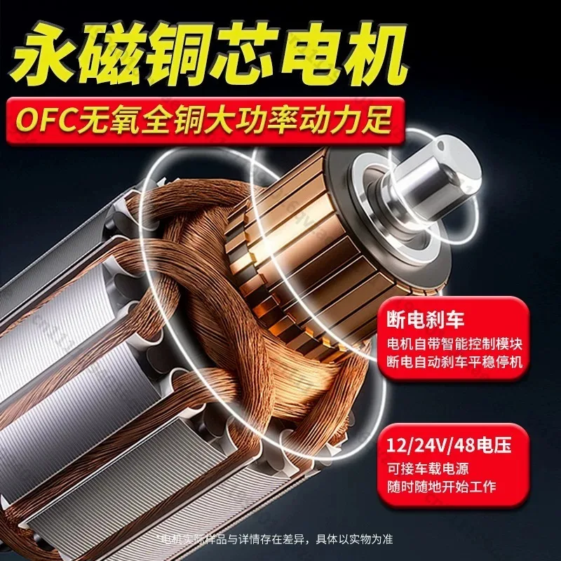 Electric Winch 12v Off-road Self-rescue Car Winch 24v Household Vehicle Small Crane Hoist Hoist