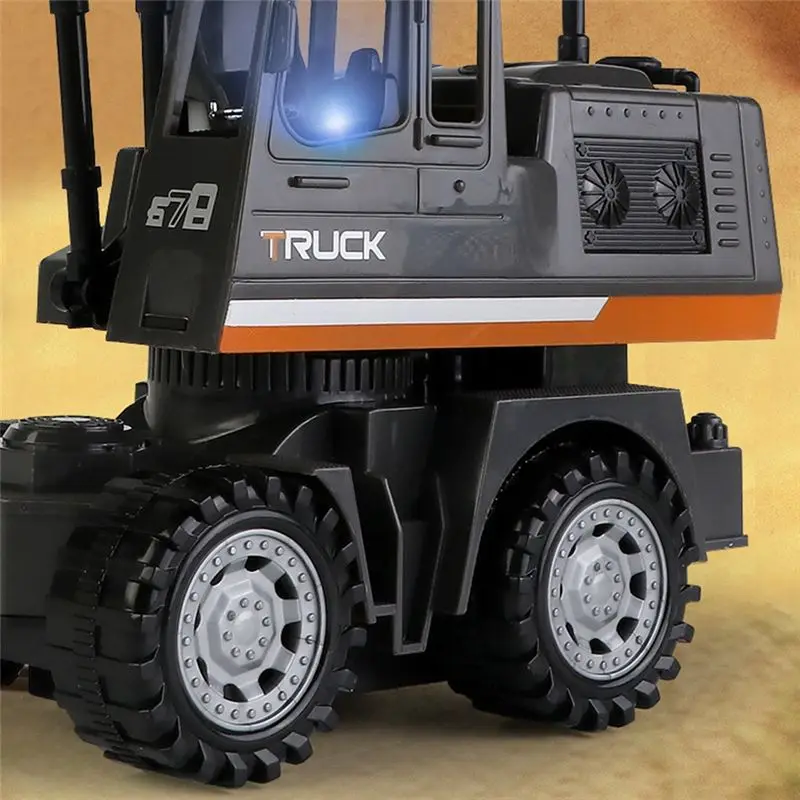 

*BAAY Kids Simulation Alloy Remote Control Excavator Toy Remote Control Electric Engineering Car Toy Gifts for Children
