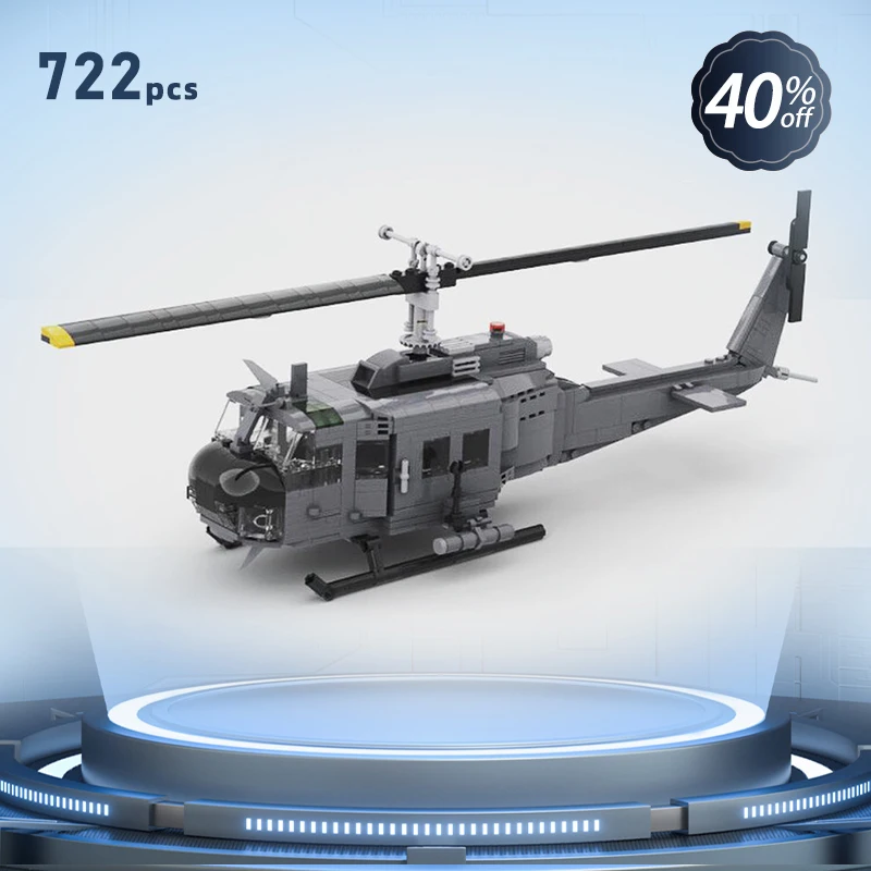 

helicopter military moc bricks sets United States army gunships medivac Vietnam War Attack bricks set huey helicopter