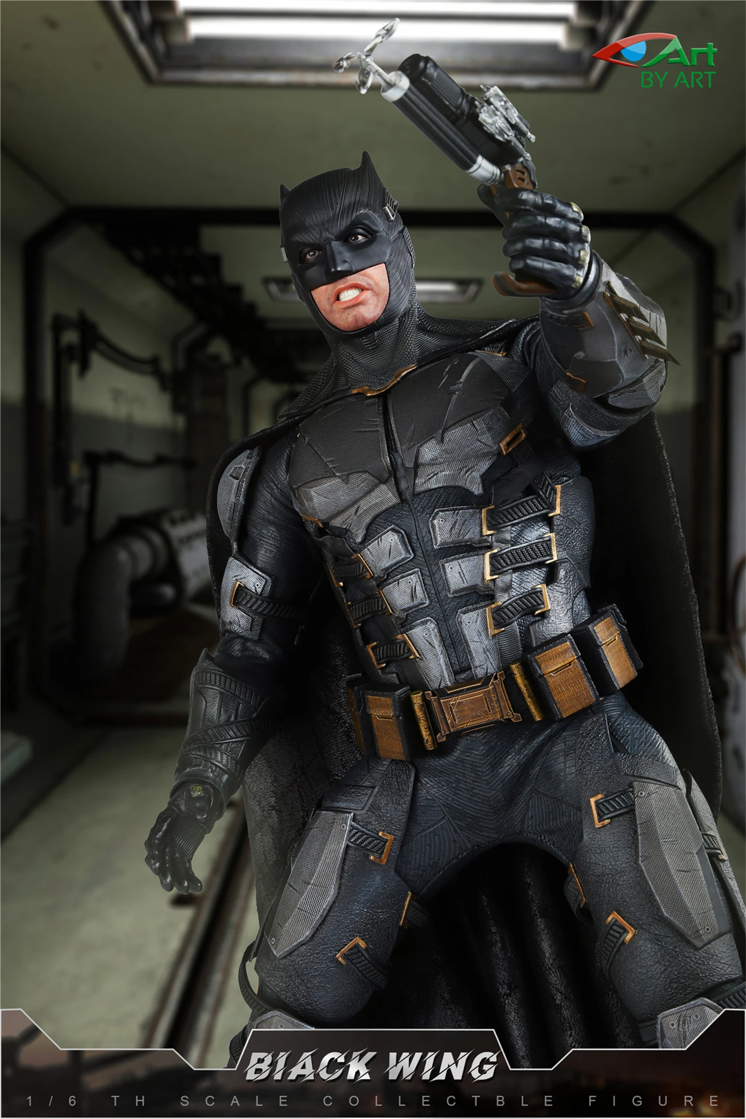 BY-ART 1/6 BY-017 BIACK WING Wayne Ben Affleck Action Figure Collection 12inches Model Doll