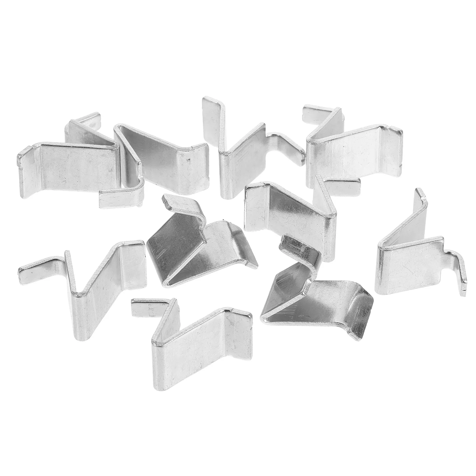 Clip per mensola per armadio da 10 pezzi Supporti metallici per vetrine per armadi Superficie liscia ad alta resistenza Clip per mensola per armadio facile da montare