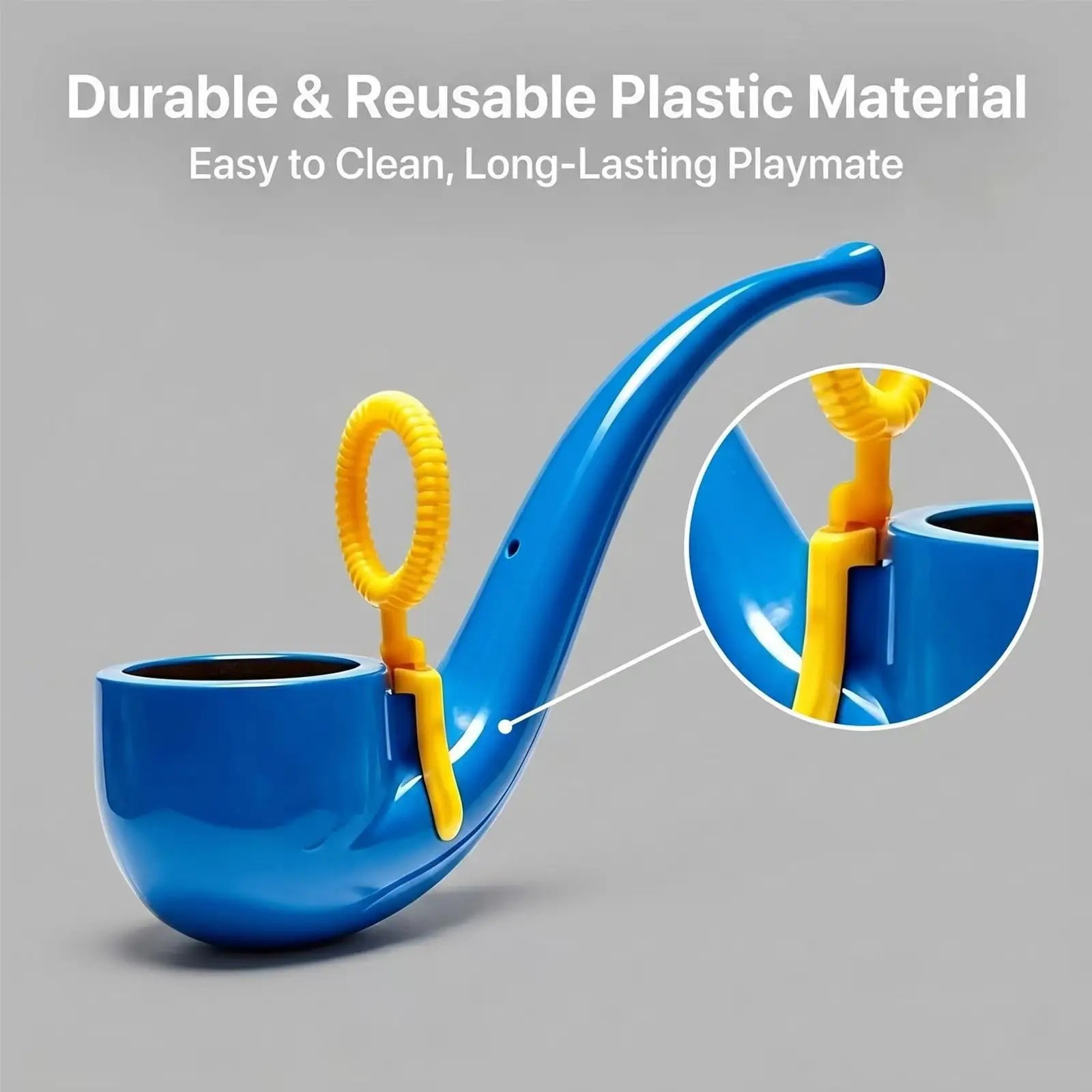 Bubble Pipe Portable Novelty Soap Bubble Maker Colorful Pipe-shaped Tool For Outdoor Picnic Backyard Play & Party Favors