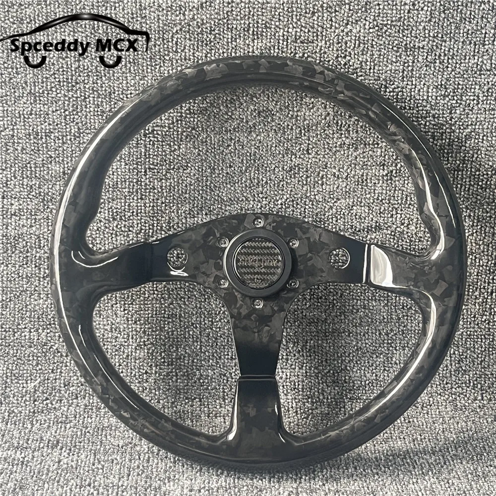 Motorsport Spceddy 100% Full Carbon Fiber Steering Wheel Forging Craft 14inch 340mm Dirft Competitive Spirit 13inch 320mm