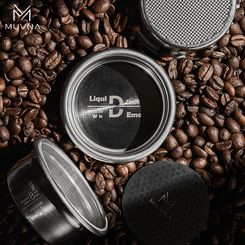 MUVNA Units 8 Espresso Coffee Filter Basket for 15/18/20/22g cup holes Filters Compatible with Espresso Portafilter Barista
