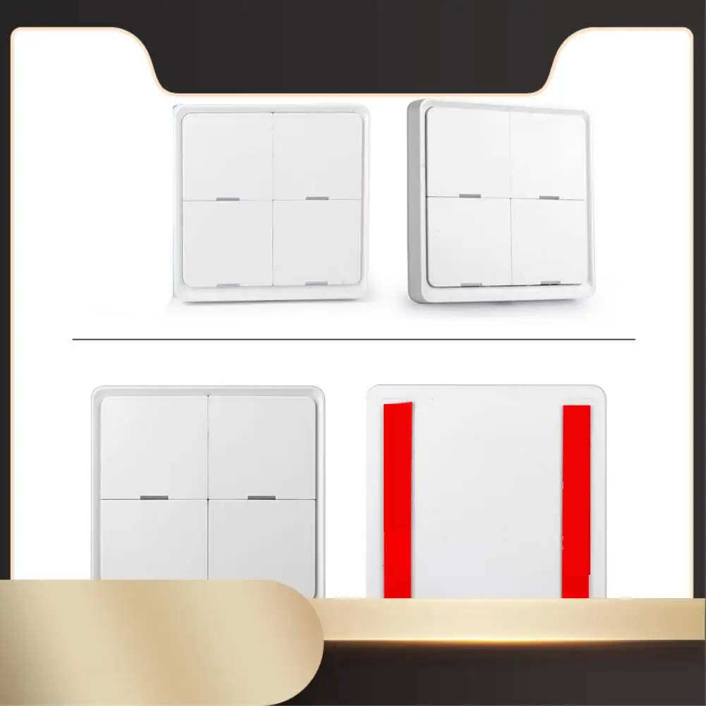 

1 шт., 4-бандовый Tuya Zigbee, беспроводной 12, переключатель сцен, кнопочный контроллер, сценарий автоматизации с питанием от батареи, ABS для устройств Tuya