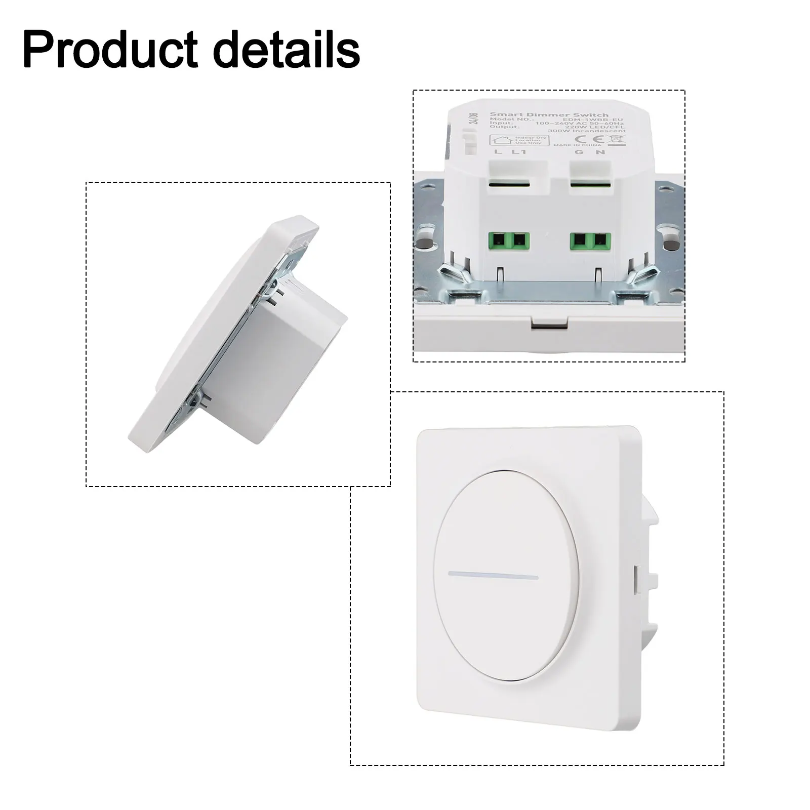 Touch Dimming for Wall Switch Wireless Control Voice Control for tuya WiFi/for zigbee Technology Hassle Installation