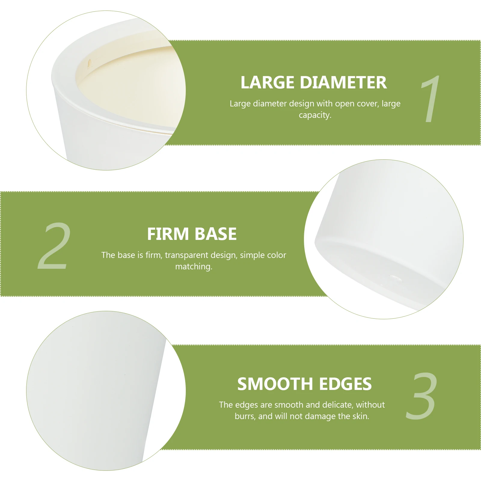 

Waste Paper Trash Can for Bathroom Kitchen Small Size Plastic Garbage Containers Reusable Trash Can Home Office
