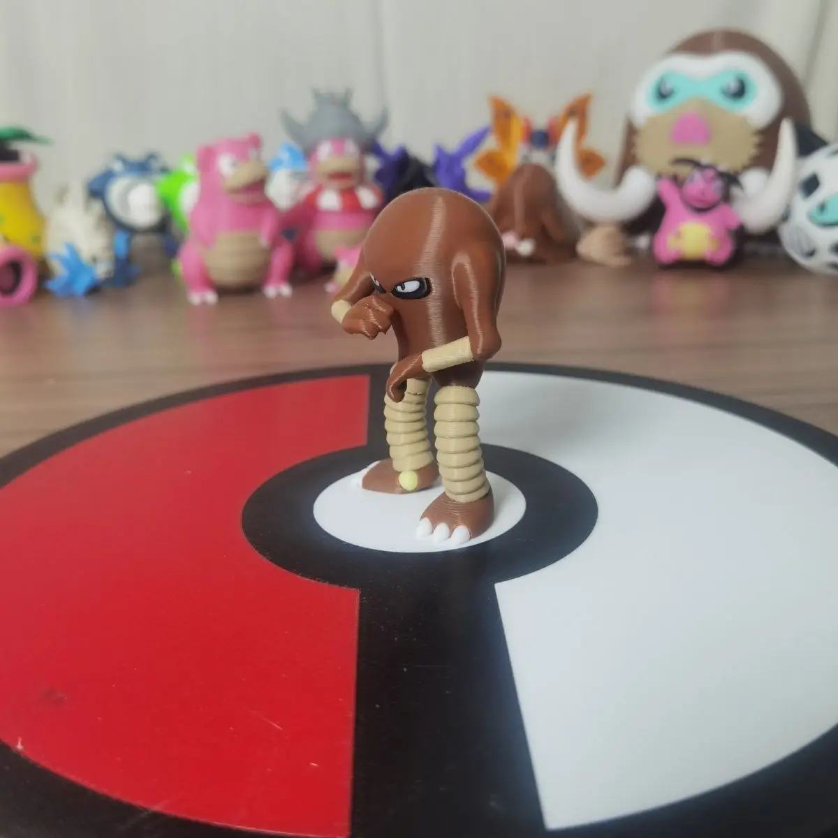 Hot Anime Pokemon Hitmonlee Scale World 1:20 Action Figure Cute Doll 3d Print Model Doll Desktop Collection Decor Kids Toy Gifts