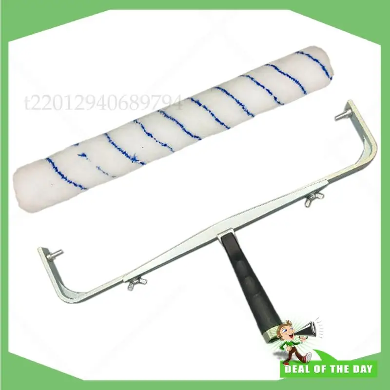 -ABPO 18 Polegada escova de rolo de pintura liga de alumínio quadro pintura lidar com ferramenta para parede decorativa casa ferramenta suporte