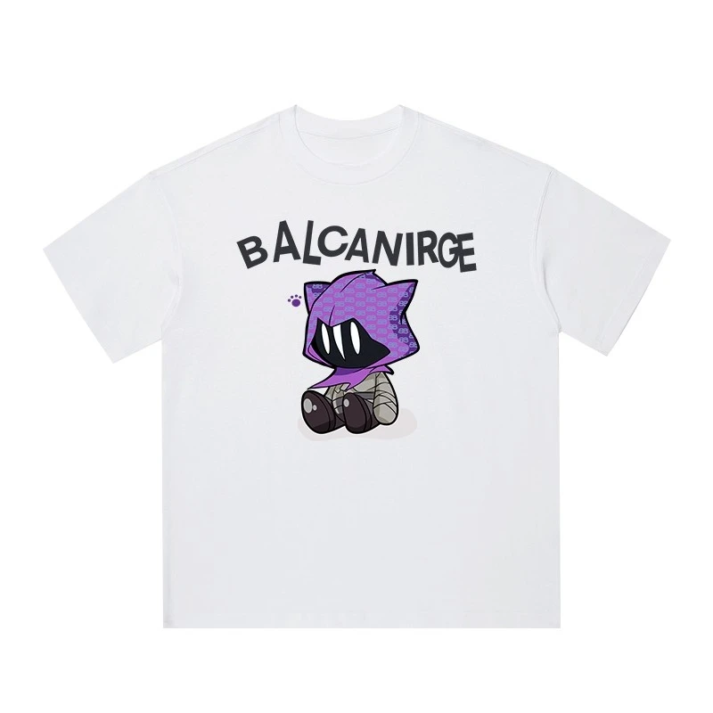 

Balcan Ayn Paris Street Fashion Trend с узором и принтом, летние хлопковые мужские и женские футболки класса люкс с короткими рукавами