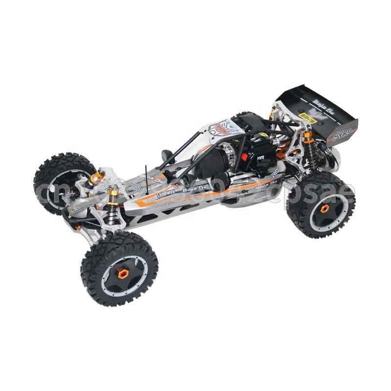 1/5 rc carro baja 5b 35cc carro cnc versão de atualização de metal rwd grande corrida liga metal rc buggy hobby veículo brinquedo