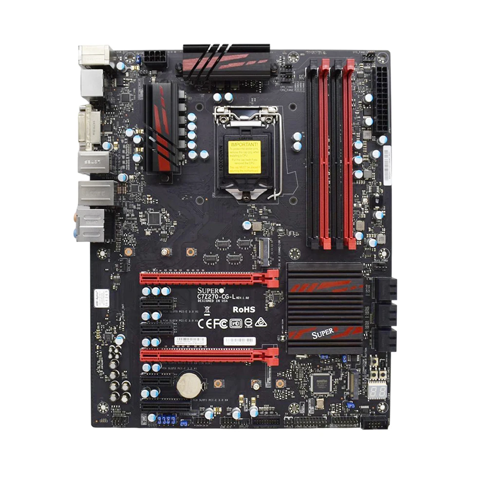 Supermicro Brand New C7Z270-CG-L Z270 LGA 1151 Motherboard Support I7-7700K/6700K I5-7600K/7500 I3-7100 CPU DDR4 M.2 SATA3 ATX view 2