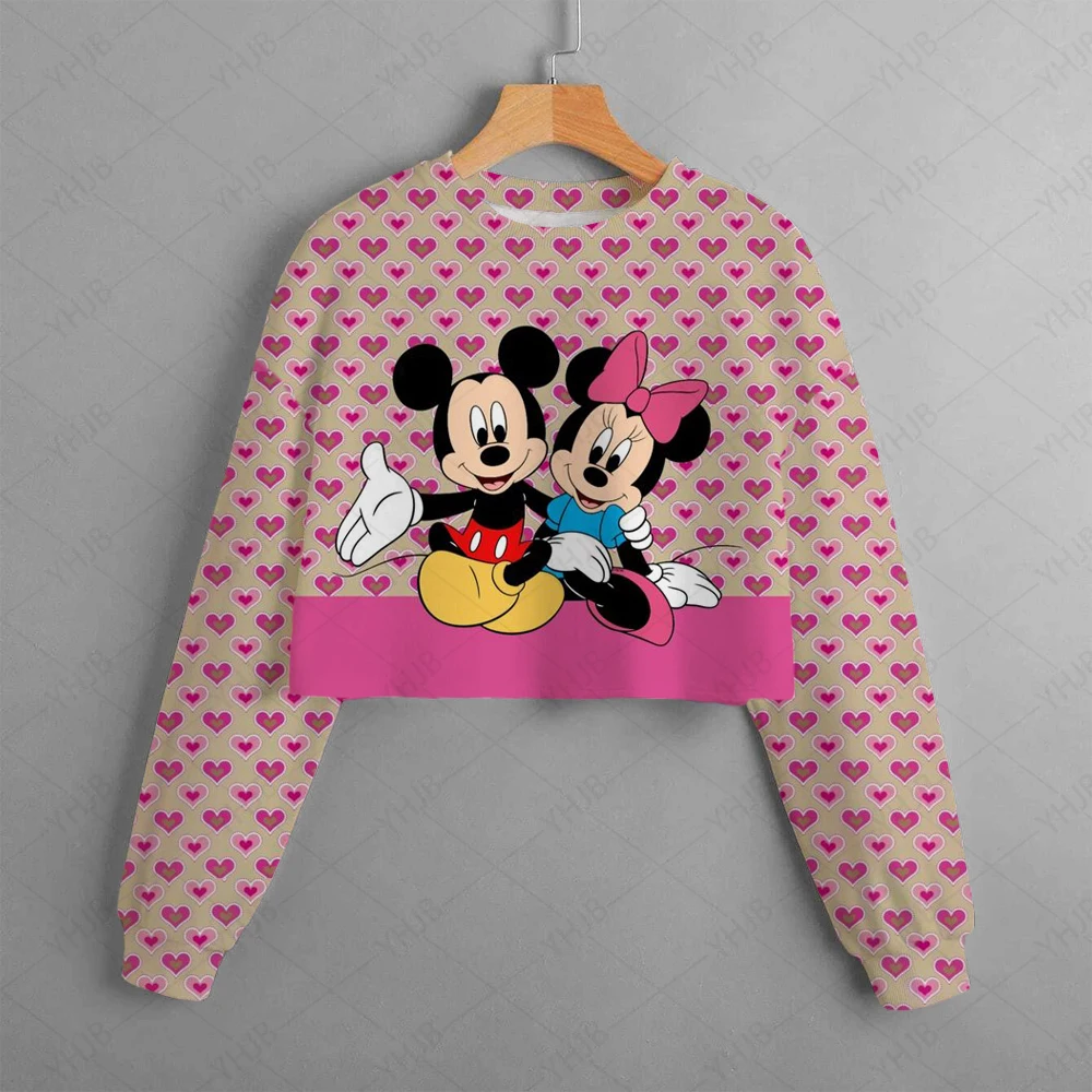 kawaii Cartoon Manga Anime Mickey Minnie Disney Mouse Hoodie Children Clothes Kid Girl Sweatshirt Hoody Baby Top