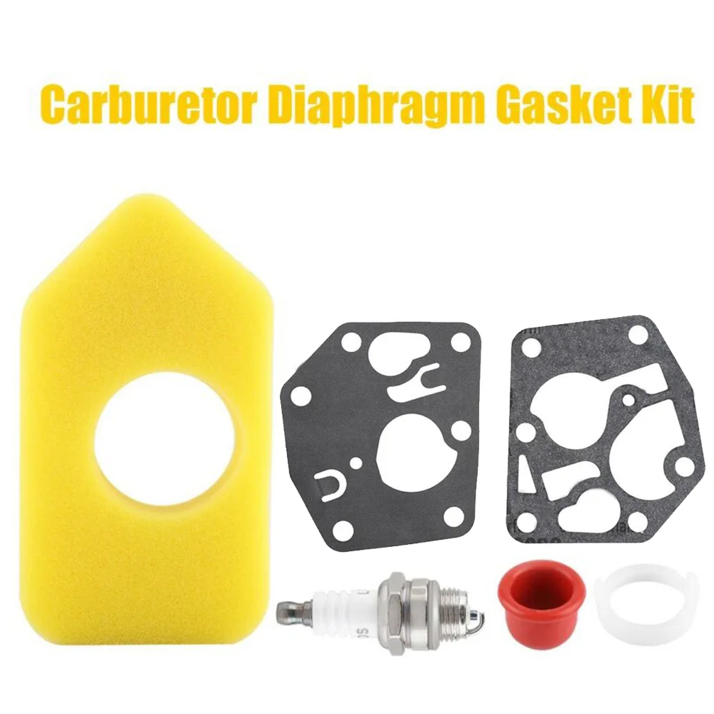Carburetor Diaphragm Gasket Set with Air Filter for Vertical Engines 3 to 4 75 Compatible with Multiple Models