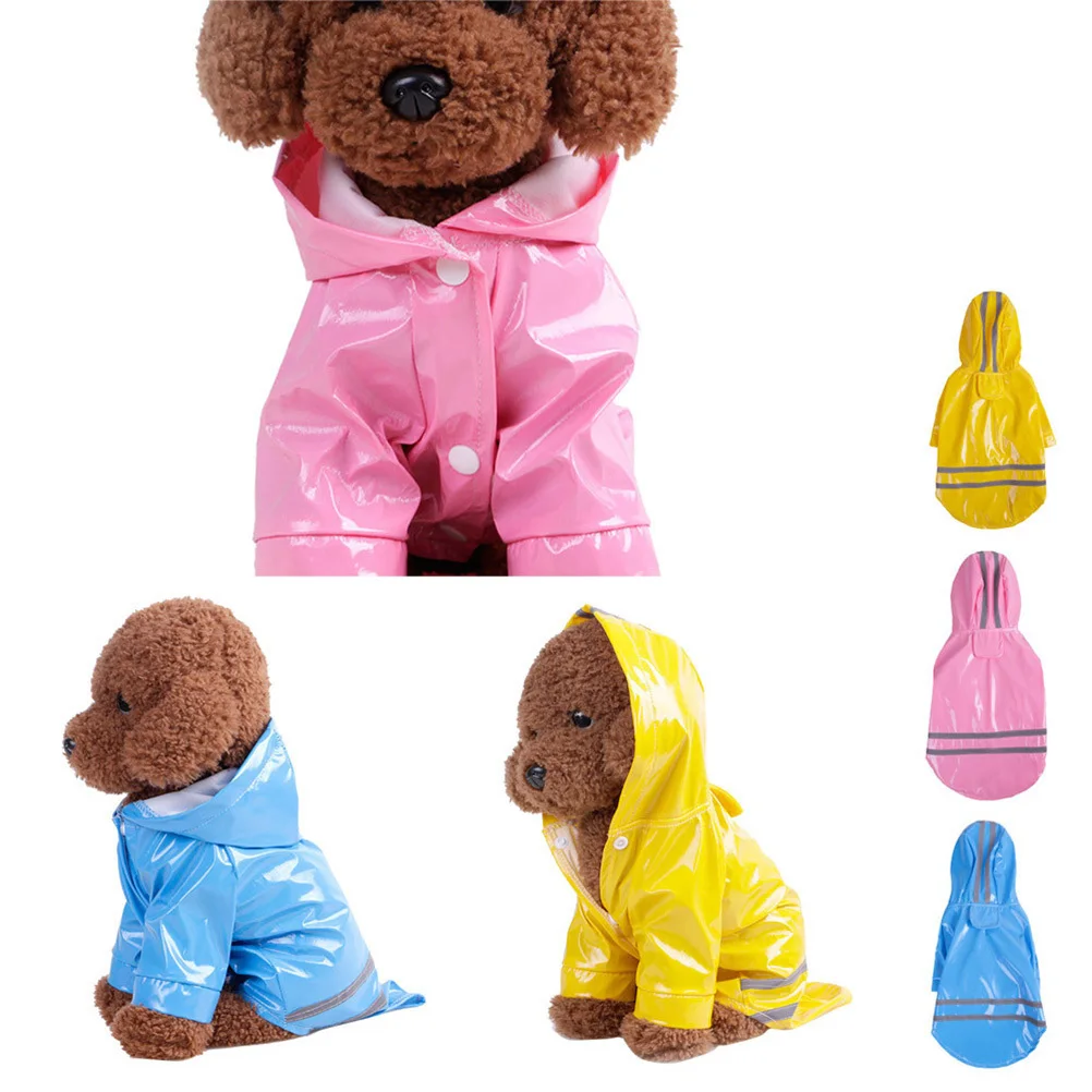 

Pet Dog Raincoat Lightweight Waterproof Size S Pink Breathable Fashion Unique Style Dog Rain Slicker Pet Rain Slicker